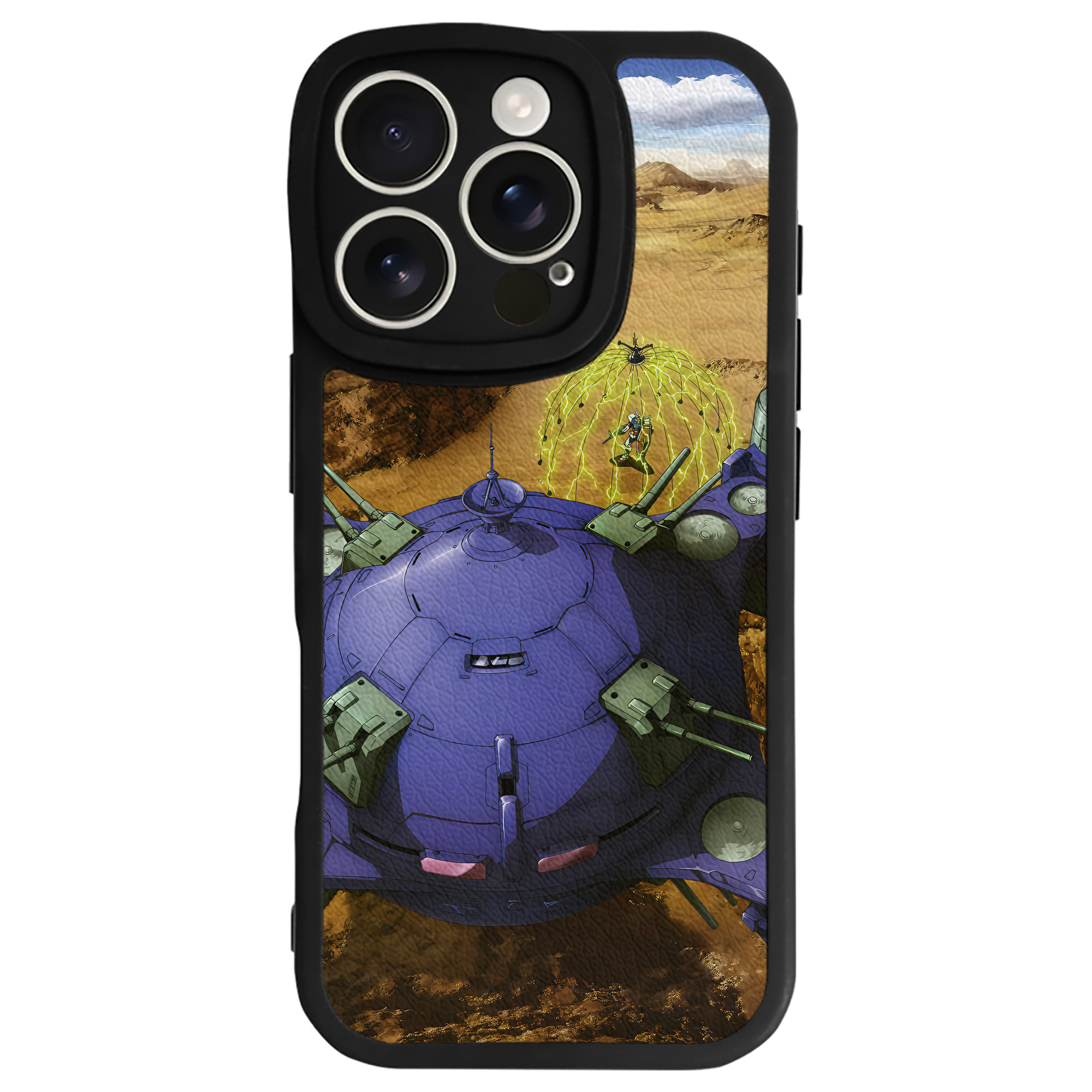 （画像用） 機動戦士ガンダム Mobile Suit Gundam 【iPhone 16シリーズ対応】シリコンスマホケース（レザー調） 材質：シリコン